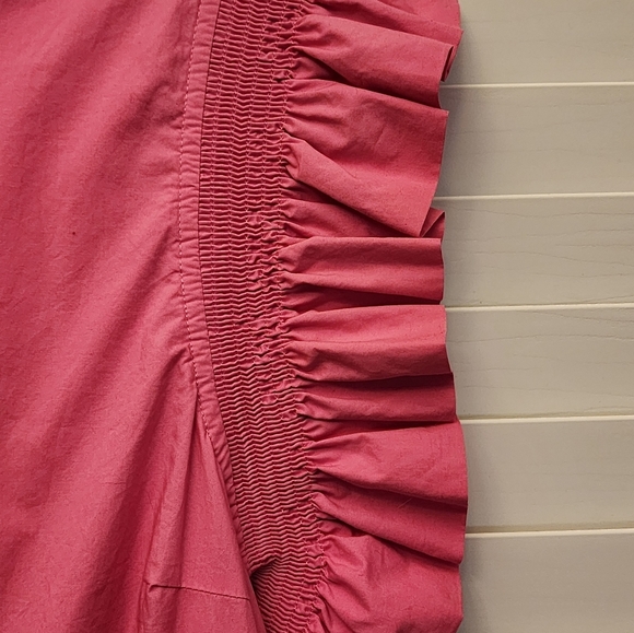 English Factory Tiered Midi Dress Pink sz Lg - Picture 2 of 8